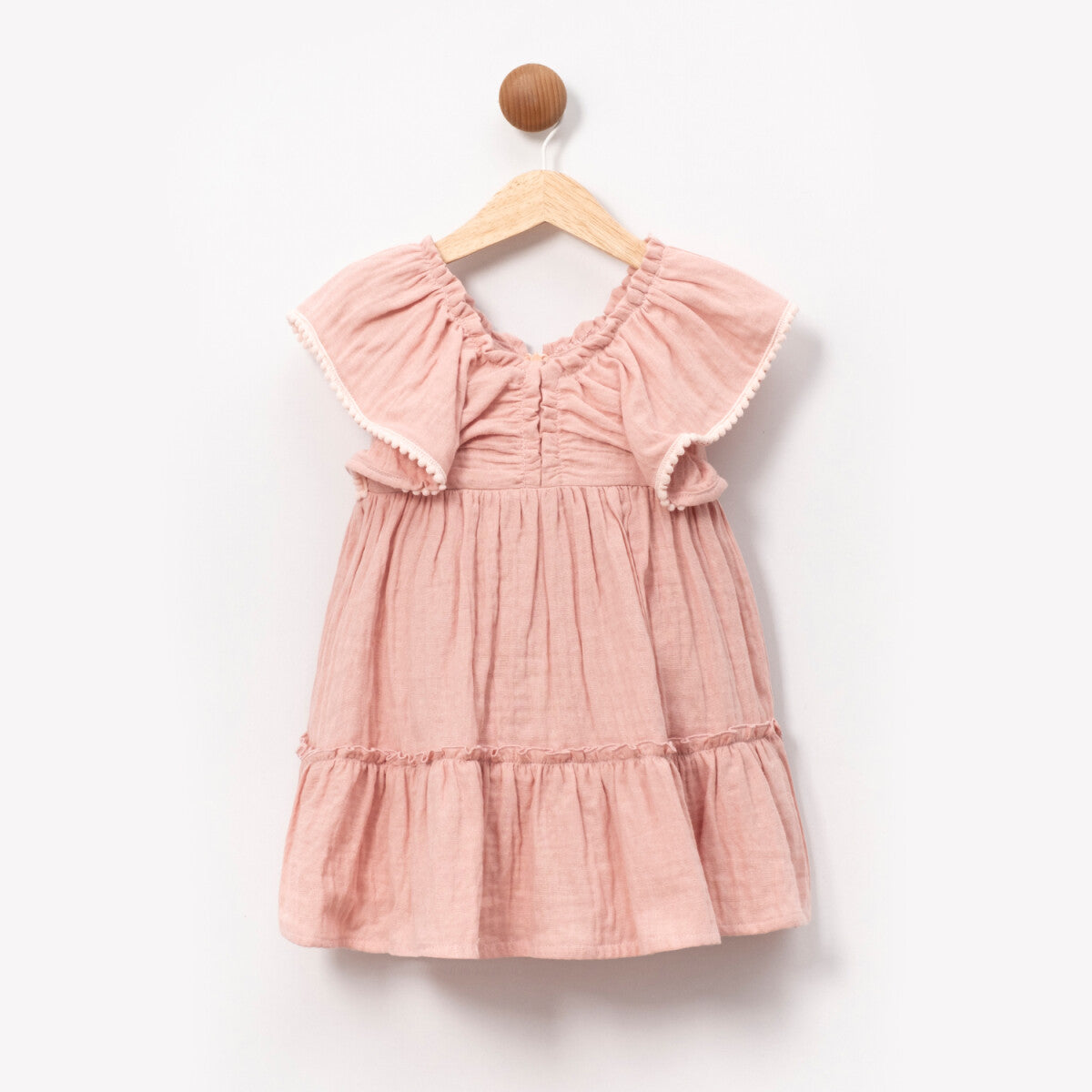 Robe Georgina – Pudra Gül Kız Çocuk Elbisesi | Maison de Renard